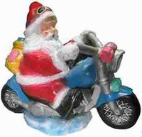 Kerstman op een motorfiets  68